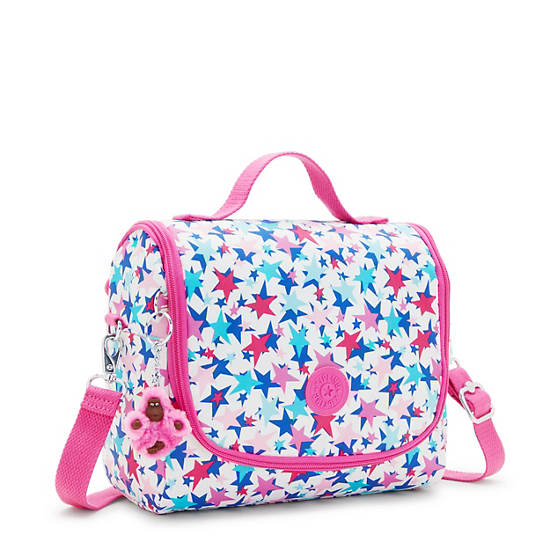 Kipling New Kichirou Printed Lunch Bag Tassen Roze | België 1057UZ